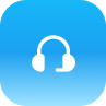 Customer Care - Payment24 - Payment24 Customer support headset icon on a blue gradient square (help center)
